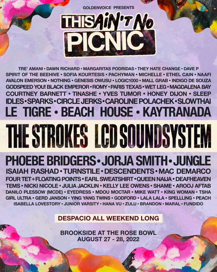 Le Tigre, The Strokes, and LCD Soundsystem to headline This Ain’t No Picnic festival