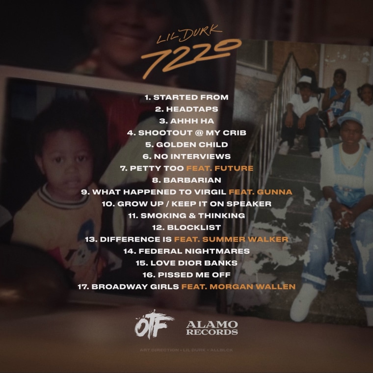 Lil Durk shares <i>7220</i> tracklist and new single, “Golden Child”