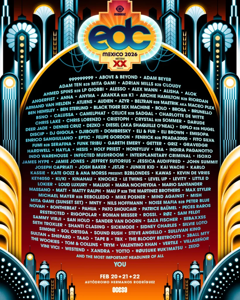 EDC Mexico 2026 line up