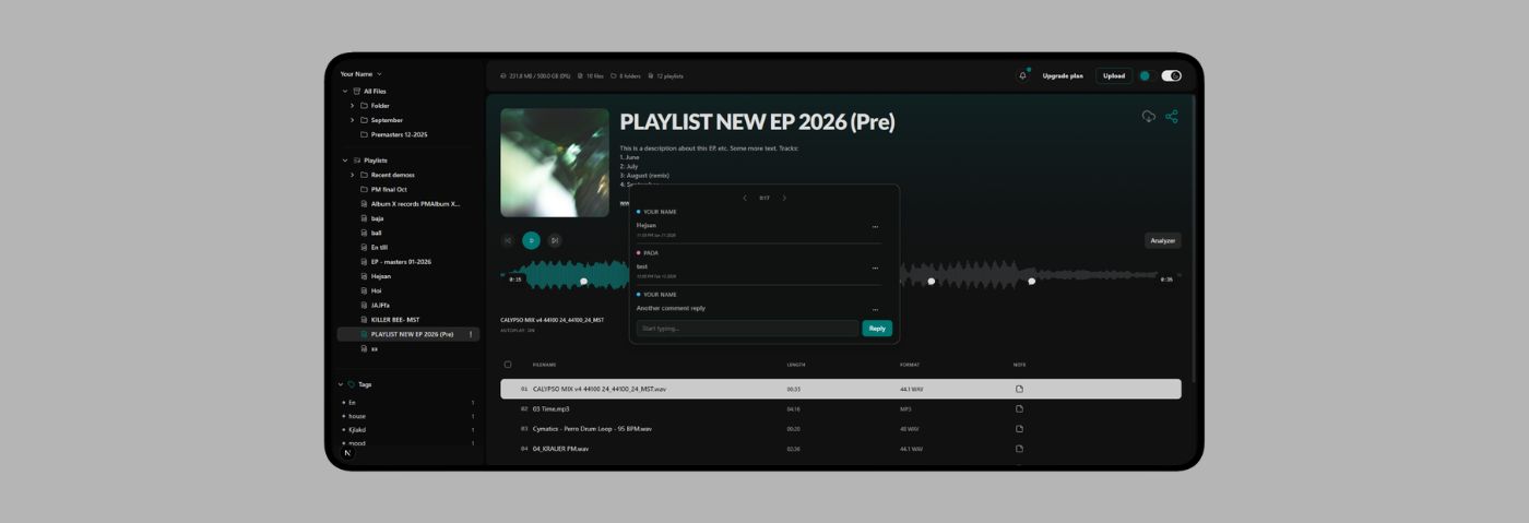 Echoe Launches Browser-Based Lossless Audio File Sharing Platform
